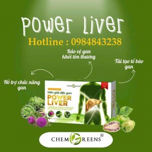 Viên giải độc gan Power Livers Dược Phẩm ChemGreens